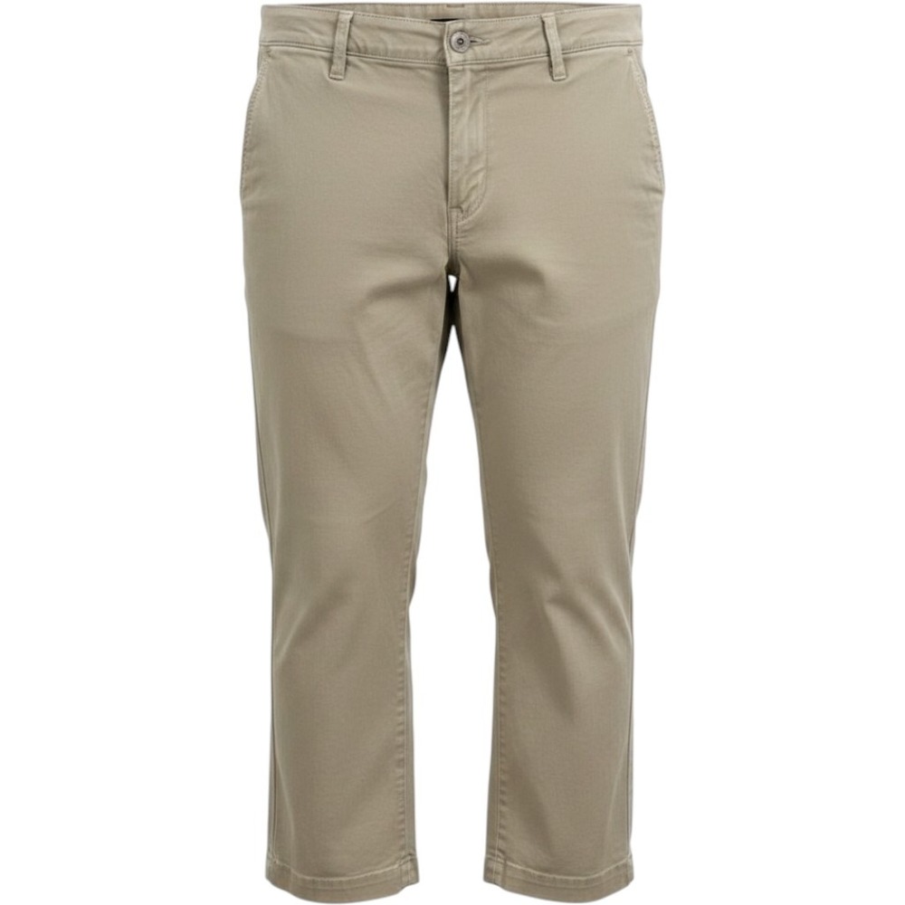 Express Editor Pants Women 12 Khaki Tan Cropped Chino‎ Straight Leg Classic Work
